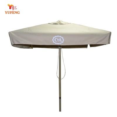 4M*4M Square Champagne Aluminum Parasol